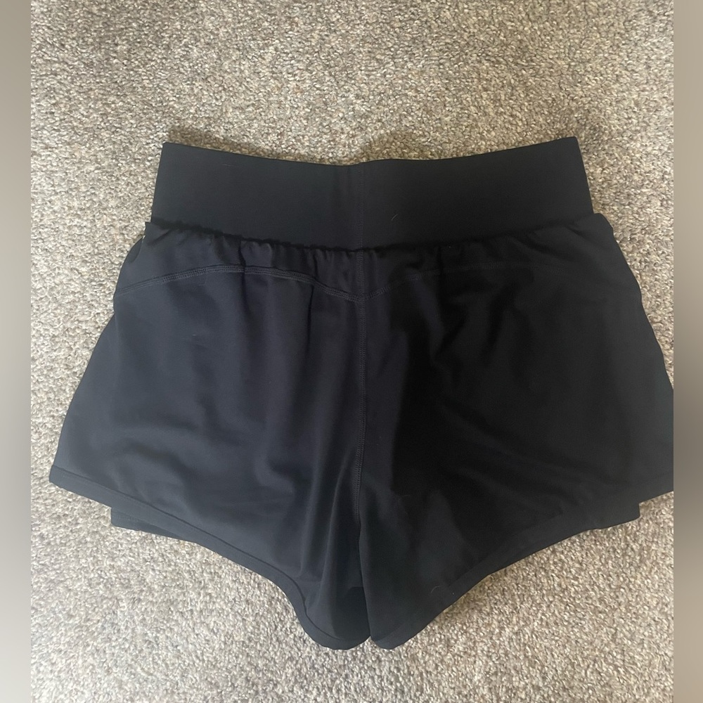 Size Medium black Fabletics Running shorts